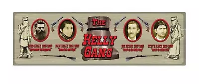 Ned Kelly Gang Rubber Backed Bar Runner 70cm X 22cm Man Cave Pool Room • $32.95