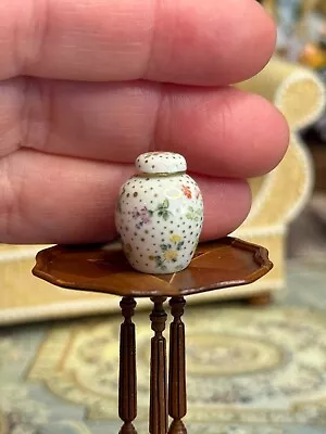 Vintage Artisan Miniature Dollhouse Keith & Deb Kline SIGNED Gilt Lidded Urn • $49.99