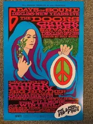 $436.41 • Buy The Doors Concert Poster 1967 2nd Printing Winterland