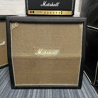 Marshall 1971 JMP 4x12 Angled High Power 120w Basketweave Cabinet Model #1982A • $2177.96