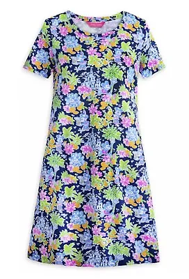 Lilly Pulitzer DISNEY PARKS Mickey & Minnie Mouse Cody T-Shirt Dress Adult Large • $159.95