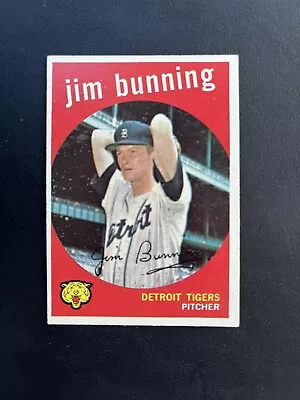 1959 TOPPS #149 JIM BUNNING HOF DET TIGERS— CREASE FREE💥*** (wph) • $14