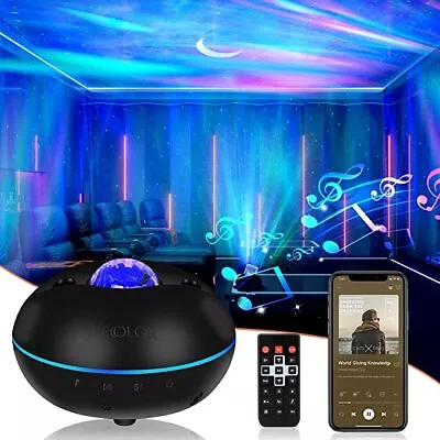 Star Porjector Night Light Galaxy Northern Lighting Lamp With Bluetooth Music  • $13.50