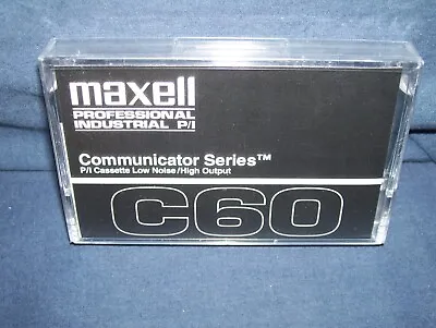 Maxwell C60 Professional Industrial Communicator Series Cassette Tape New Sealed • $7.99