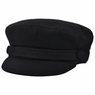 Men's Ladies Wool Breton Fiddler Cap Melton Mariner Greek French Sailor Hat G&H • £17