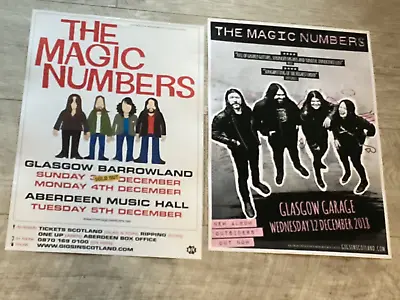 The Magic Numbers -- Collection Of 2 Scottish Live Tour Show Concert Gig Posters • £17.95