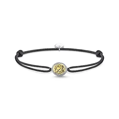 Genuine THOMAS SABO Little Secrets Silver Black Faith Love Hope Bracelet LS116 • $119