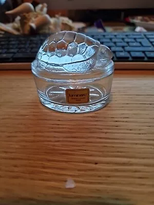 Small Luminarc Turtle Lidded Glass Trinket Pot ( Box 12 ) • $4.42