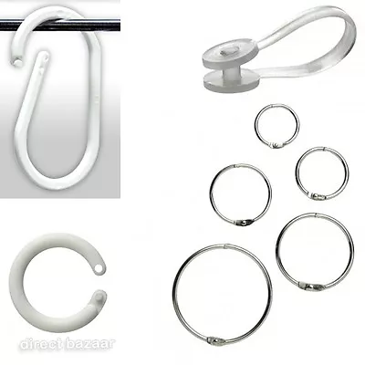 Metal Split Rings Snap Clip Oval Plastic Round Hanging Ring / Pack Of 10 & 20 • £3.99