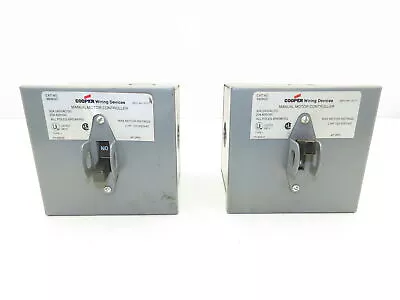 Cooper 8808GD Manual Motor Starter Switch 3 Pole 2HP 600VAC 30A Lot Of 2 • $79.99