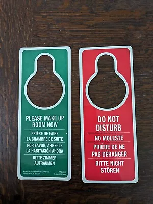  2 Hotel/Motel Do Not Disturb Door Sign Double Sided 'Please Make Up Room'  • $6.33