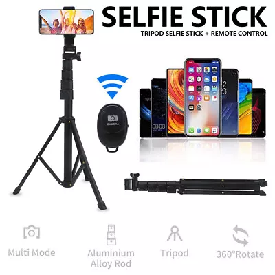 Extendable Bluetooth Wireless Selfie Stick Tripod Foldable For IPhone Samsung UK • £15.89