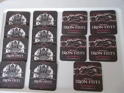 Quentin Tarantino The Man With The Iron Fists Set Of 13 Promo Coasters New • $8