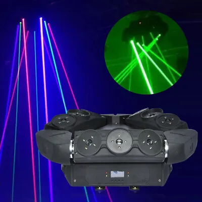 9 Eyes Beam Laser Moving Head Light Full Color RGB DJ Stages Lighting Fixture • $352.45