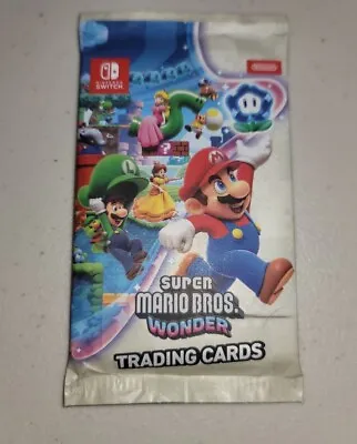 Nintendo Switch Super Mario Bros Wonder Trading Card Pack Only - NEW SEALED • $46.99