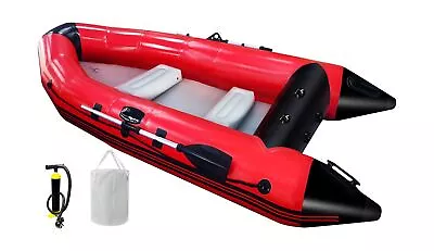 10 Ft Dinghy Boats 4 Persons Inflatable Boat Fishing Kayak Raft Sport Boat F... • $423.06