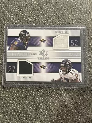 2009 SP Threads Football Ray Lewis - Ray Rice Dual Threads /199 #T2-RR • $9.99