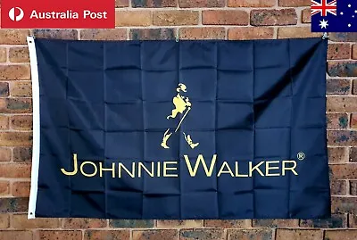 Johnnie Walker Vintage Flag 150x90cm Black Label Collectable New High Quality 🍺 • $24.95