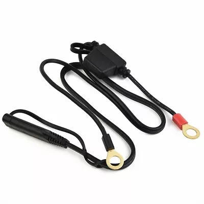 DC 12-24V Motorcycle Battery Charger Connectors Round Terminal Adapter Cables • $12.90