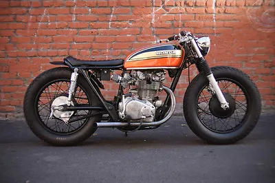 1974 HONDA CB450 CAFE VINTAGE MOTORCYCLE POSTER PRINT 24x36 9MIL PAPER • $39.95