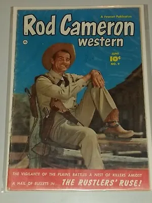 £19.99 • Buy Rod Cameron Western #9 G/vg (3.5) Fawcett Cowboy Golden Age June 1951 **