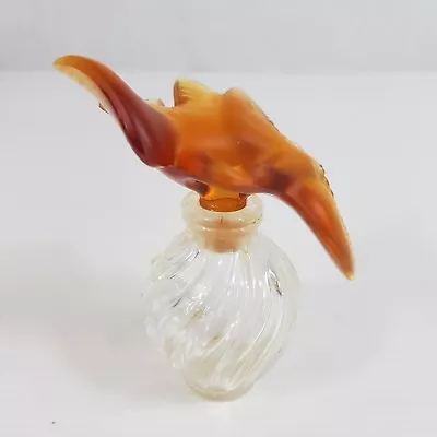 Vintage Nina Ricci Lalique Style Amber Birds Scent / Perfume Bottle 9cm High • £179