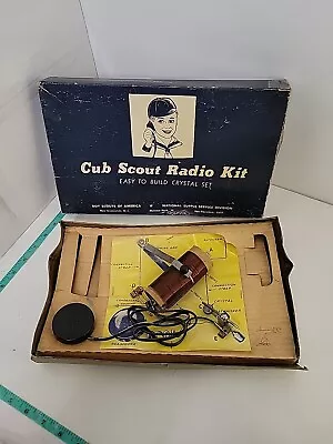Cub Scout Radio Kit Crystal Radio No 1894 Boy Scouts Vtg Collectible Hobby • $34.99