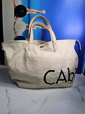 Cabi Canvas Beige Extra Large Tote Shoulder Bag 20x11.5x7.5  • $25.50