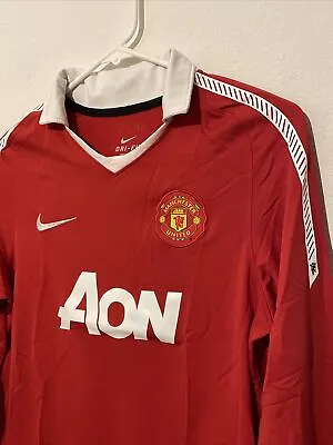 Nike Manchester United AON Quinn #10 Futbol Soccer LS Shirt YOUTH Size L 14-16  • $13.99