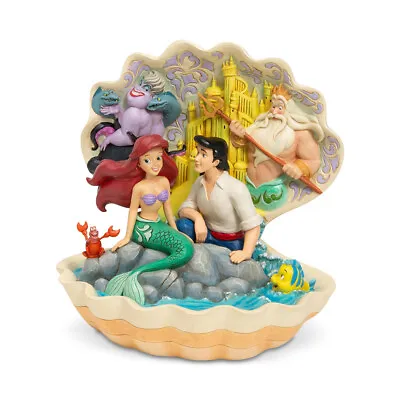 Jim Shore Disney Traditions - The Little Mermaid Shell Scene - Seashell Scenario • $124.95
