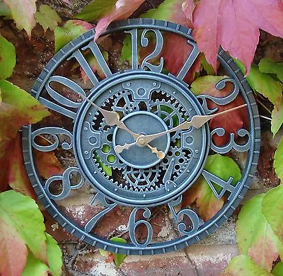 £17.95 • Buy Outdoor Indoor Garden Station Wall Clock  Hand Painted Church Clock 30cm 1087