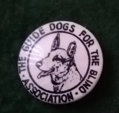Guide Dogs For The Blind Association German Shepherd Tin Badge.  • £4