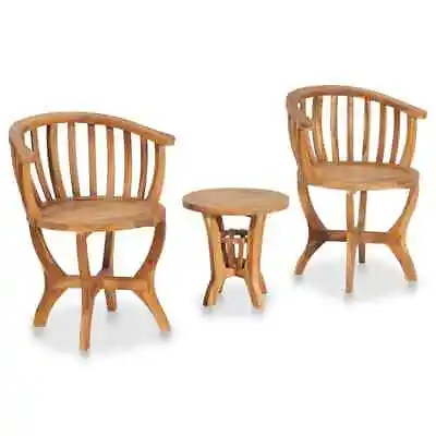 $360 • Buy 3Pc Wooden Table & Chairs Set Patio Outdoor Setting Bistro Furniture