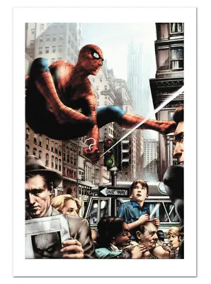 Spider-Man Eye Of The Camera Canvas Giclee Art By Jay Anacleto Marvels New • $99.95