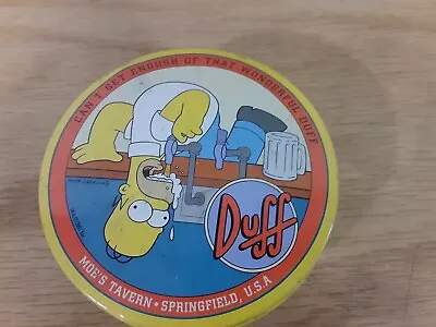The Simpsons Duff Beer 4 Coaster Set 2001 • $8