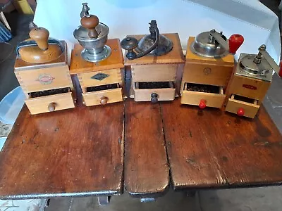 Vintage Burr Hand Coffee Grinders • £75