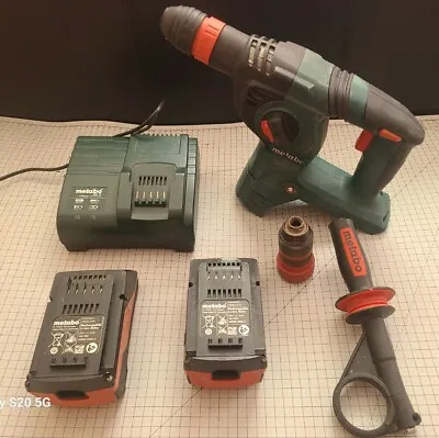 Repaired Metabo KHA36 Rotary Hammer Drill Including 2 X Batteries & Charger • £150