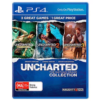 Uncharted The Nathan Drake Collection PS4 Games Sony Playstation 4 New  • $34.90