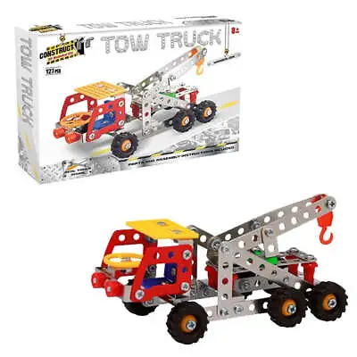 Construct It Kit -  Mechanical Tow Truck - Model - Metal - Educational • £12.99