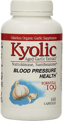 Kyolic Aged Garlic Extract Formula 109 Blood Pressure Health 160 Capsules • $113.54