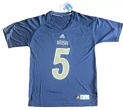 Notre Dame Fighting Irish #5 Jersey Men’s Large Adidas 2012 Shamrock Series New • $125