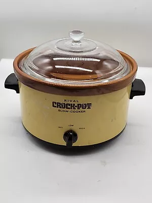 Vintage Rival Crock Pot Model 3104 W/ Glass Lid Removable Crock • $19.99