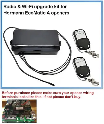 Universal 433MHz. Radio & Wi-Fi Upgrade Kit For Hormann/Garador EcoMatic A • £7.55