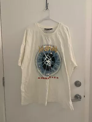 Def Leppard Mens Oversized T Shirt Sz L/XL Bnwt K34 • $28