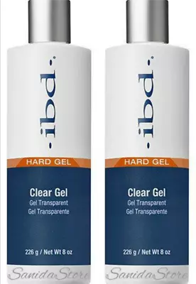 IBD UV CLEAR Nail Gel  8oz/226g ** 60308 ** LOT OF 2 • $81.98