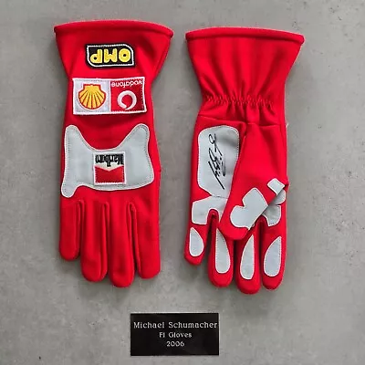 Michael Schumacher SIGNED F1 GLOVES - Helmet - Certificate Showing Photo Proof • $1238.87