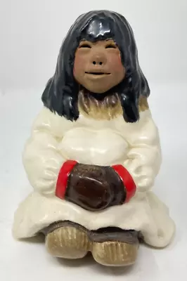 C. Alan Johnson Alaskan Inuit Figurine  Naya  1976 • $49