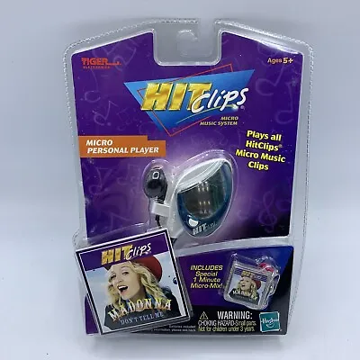 Tiger Electronics Hit Clips 2002 Blue Micro Music Player Madonna Don't Tell Me • $39.56