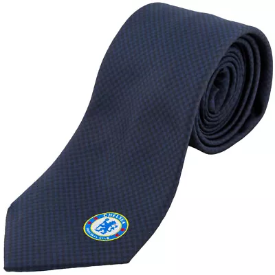 Chelsea Fc Navy Blue Tie - Official Football Gift Cfc Father's Day Mens Gift • £17.99