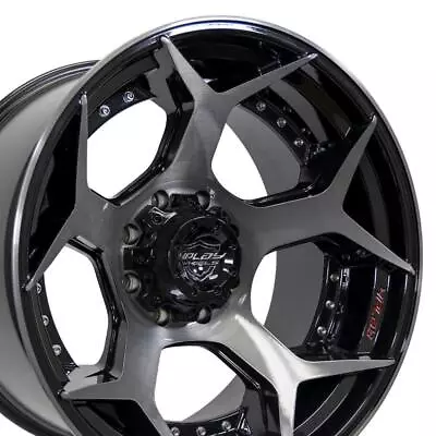 4Play 4P50 Rims Set (4) Ford F250 F350 & Excursion 8 Lug 22x12 Black • $857